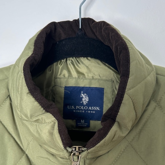 Old Money Heritage Quilted Corduroy Lined Olive Green Gorpcore Equestrian Vest - Picture 4 of 12